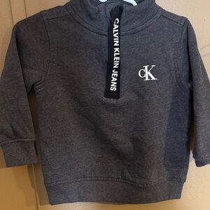 (2) Calvin Klein and Toddler Black & White Toggle Hoodie Jacket - 18M